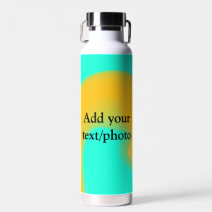 Einfache Acryl-Gussmarmor-Text Namenscustom Trinkflasche