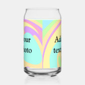 Einfache Acrylpour-Marmor fügen Sie Ihren Textname Dosenglas (Rechts)