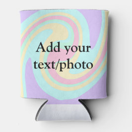 Einfache Acrylpour-Marmor fügen Sie Ihren Textname Dosenkühler