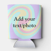 Einfache Acrylpour-Marmor fügen Sie Ihren Textname Dosenkühler (Rückseite)