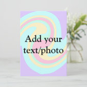 Einfache Acrylpour-Marmor fügen Sie Ihren Textname Einladung (Stehend Vorderseite)