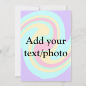 Einfache Acrylpour-Marmor fügen Sie Ihren Textname Einladung (Rückseite)