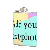 Einfache Acrylpour-Marmor fügen Sie Ihren Textname Flachmann (Links)