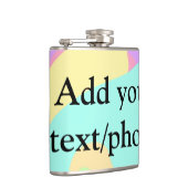 Einfache Acrylpour-Marmor fügen Sie Ihren Textname Flachmann (Rechts)