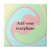 Einfache Acrylpour-Marmor fügen Sie Ihren Textname Fliese (Vorderseite)