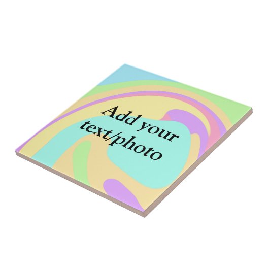 Einfache Acrylpour-Marmor fügen Sie Ihren Textname Fliese (Seite)