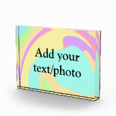 Einfache Acrylpour-Marmor fügen Sie Ihren Textname Fotoblock (Rechts)
