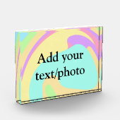 Einfache Acrylpour-Marmor fügen Sie Ihren Textname Fotoblock (Links)