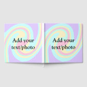 Einfache Acrylpour-Marmor fügen Sie Ihren Textname Gästebuch (Voll)