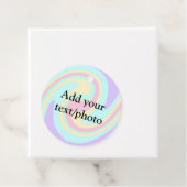 Einfache Acrylpour-Marmor fügen Sie Ihren Textname Geschenkanhänger (Beispiel)