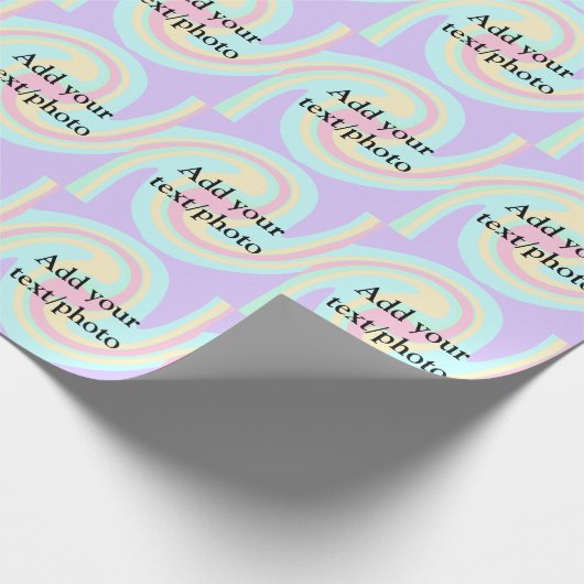 Einfache Acrylpour-Marmor fügen Sie Ihren Textname Geschenkpapier (Ecke)