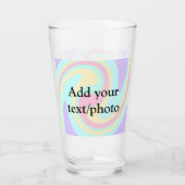 Einfache Acrylpour-Marmor fügen Sie Ihren Textname Glas (Rückseite)
