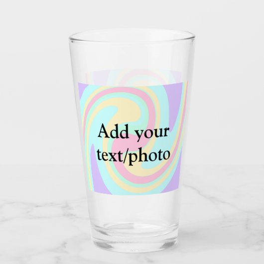 Einfache Acrylpour-Marmor fügen Sie Ihren Textname Glas (Vorderseite)