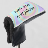 Einfache Acrylpour-Marmor fügen Sie Ihren Textname Golf Headcover (3/4 Vorderseite)