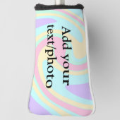 Einfache Acrylpour-Marmor fügen Sie Ihren Textname Golf Headcover (Rotieren 90)