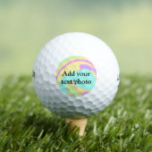 Einfache Acrylpour-Marmor fügen Sie Ihren Textname Golfball (Insitu T-Shirt)