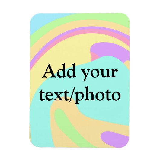 Einfache Acrylpour-Marmor fügen Sie Ihren Textname Magnet (Vertikal)