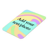 Einfache Acrylpour-Marmor fügen Sie Ihren Textname Magnet (Linke Seite)