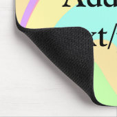 Einfache Acrylpour-Marmor fügen Sie Ihren Textname Mousepad (Ecke)