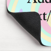 Einfache Acrylpour-Marmor fügen Sie Ihren Textname Mousepad (Ecke)