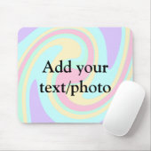 Einfache Acrylpour-Marmor fügen Sie Ihren Textname Mousepad (Mit Mouse)