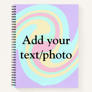 Einfache Acrylpour-Marmor fügen Sie Ihren Textname Notizblock