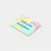 Einfache Acrylpour-Marmor fügen Sie Ihren Textname Post-it Klebezettel (angewinkelt)