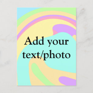 Einfache Acrylpour-Marmor fügen Sie Ihren Textname Postkarte