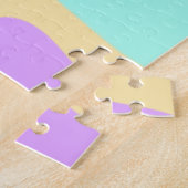 Einfache Acrylpour-Marmor fügen Sie Ihren Textname Puzzle (Seite)