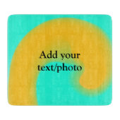 Einfache Acrylpour-Marmor fügen Sie Ihren Textname Schneidebrett (Vorderseite)