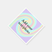 Einfache Acrylpour-Marmor fügen Sie Ihren Textname Serviette (Ecke)