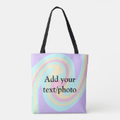 Einfache Acrylpour-Marmor fügen Sie Ihren Textname Tasche (Rückseite)