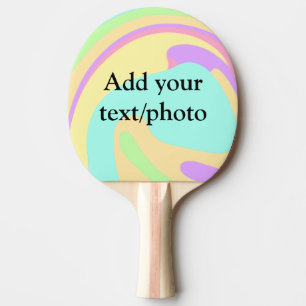 Einfache Acrylpour-Marmor fügen Sie Ihren Textname Tischtennis Schläger