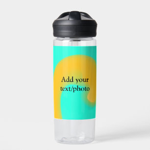 Einfache Acrylpour-Marmor fügen Sie Ihren Textname Trinkflasche