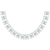 Einfache Acrylpour-Marmor fügen Sie Ihren Textname Wimpelkette (Alle)