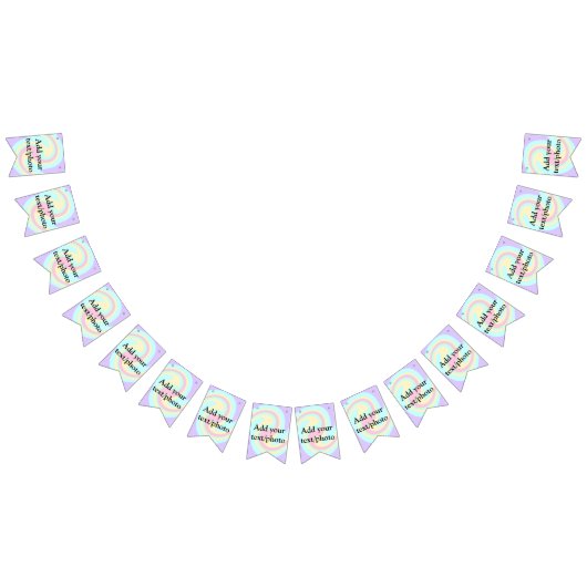 Einfache Acrylpour-Marmor fügen Sie Ihren Textname Wimpelkette (Alle)