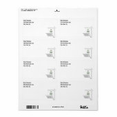 Einfache Adressenaufschrift für Unternehmen (Vorne)