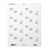 Einfache Adressenaufschrift für Unternehmen (Vorne)