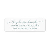 Einfache Adressenkennzeichnung - Blau auf Weiß (Vorne)