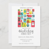 Einfache Adventskalender Party Einladung (Vorderseite)