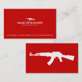 einfache ak47 visitenkarte (Vorne/Hinten)