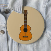 Einfache akustische Gitarre Cartoon Button (Beispiel)