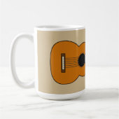 Einfache akustische Gitarre Cartoon Kaffeetasse (Links)