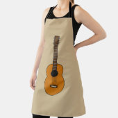 Einfache akustische Gitarre Cartoon Schürze (InSitu)