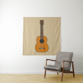 Einfache akustische Gitarre Cartoon Wandteppich (Beispiel)