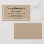 Einfache allgemeine Notar-Visitenkarte Visitenkarte (Vorne/Hinten)