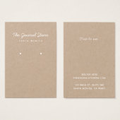 Einfache Allgemeine Speicher-Kraft-Earring-Display (Vorne & Hinten)