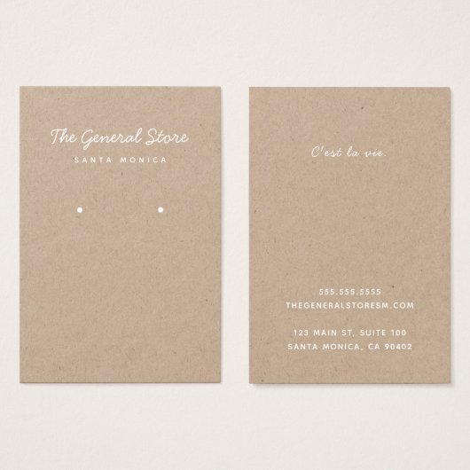 Einfache Allgemeine Speicher-Kraft-Earring-Display (Vorne & Hinten)