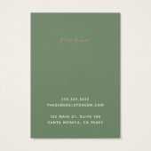 Einfache allgemeine Speicherkartenkarte (Rückseite)