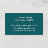 Einfache allgemeine Visitenkarte für Chirurgen (Rückseite)